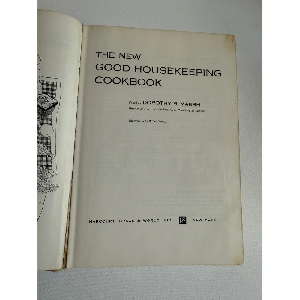 Vintage 1963 The New Good Housekeeping Cookbook Dorothy B Marsh Hardcover Teal